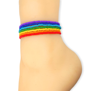 7pc Seven Chakras Anklet Set