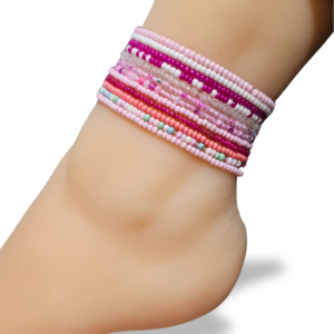 10pc Pink Mix Anklet Grab Bag