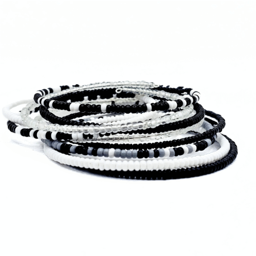 black and white bracelets