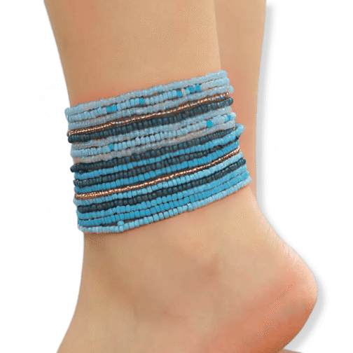 10pc Blue Mix Anklet Grab Bag - Image 2
