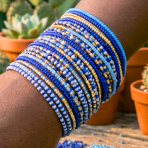 10pc Assorted Blue Bracelets