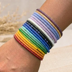 10pc Solid Color Bracelet Mix