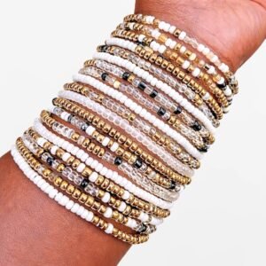 20pc White Bracelet Mix