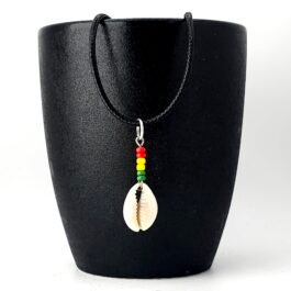 Rasta Cowrie Cord Necklace