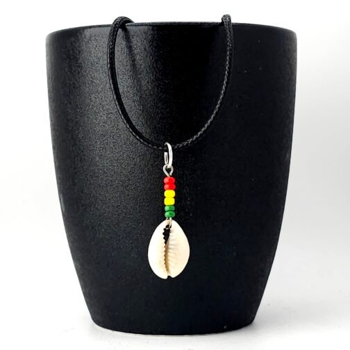 rasta cowrie necklace