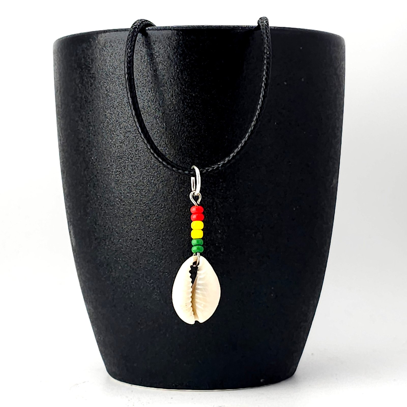 rasta cowrie necklace