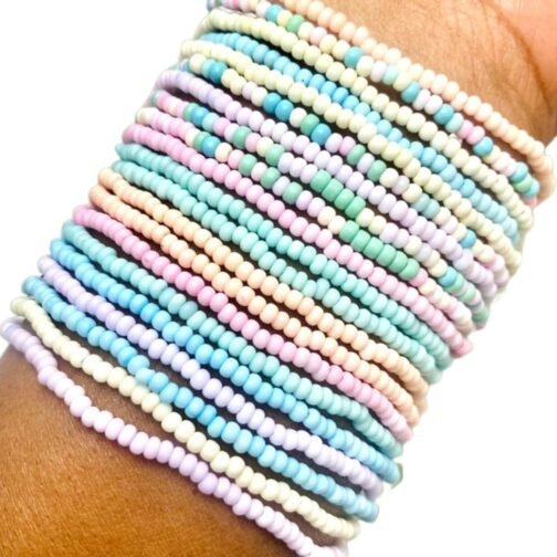 10pc Assorted Pastel Bracelets