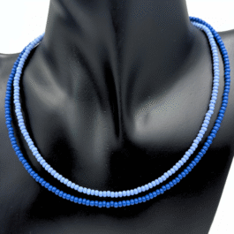 Periwinkle or Blue Choker Necklace