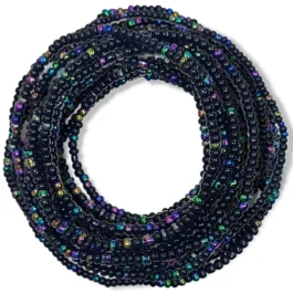 Black & Iridescent Waist Beads
