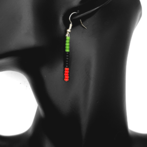 Pan African Block Dangle Earrings