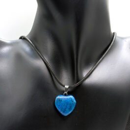 Blue Heart Gemstone Necklace