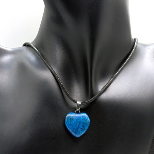 Blue Heart Gemstone Necklace