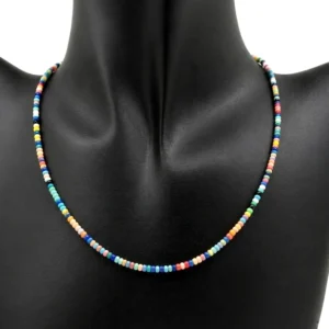 Rainbow Beaded Necklace