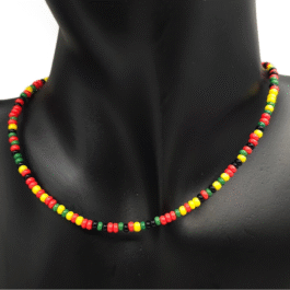 Rasta Vibes Seed Bead Necklace