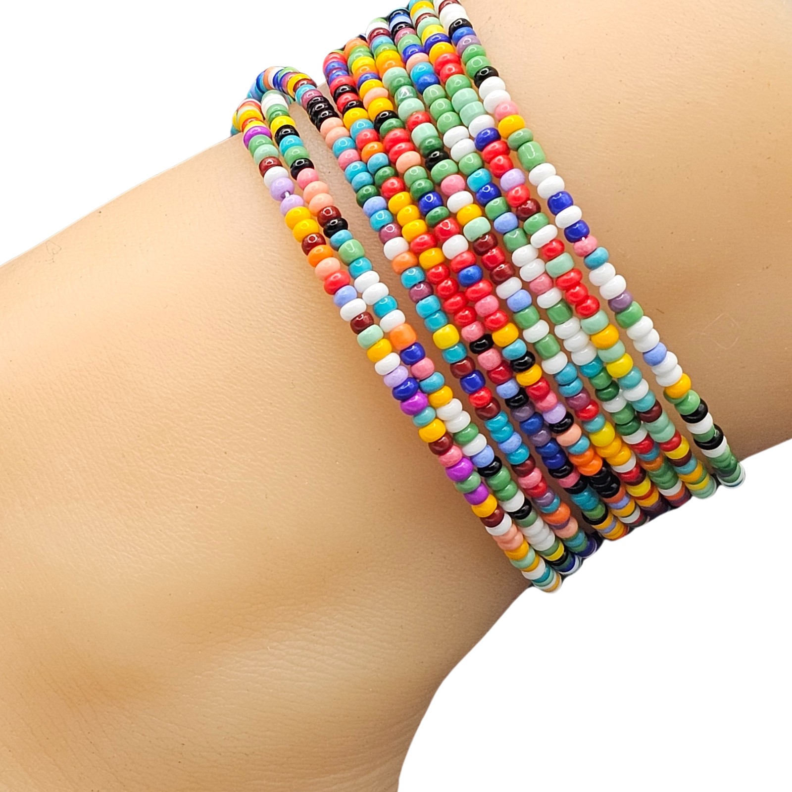 rainbow anklets