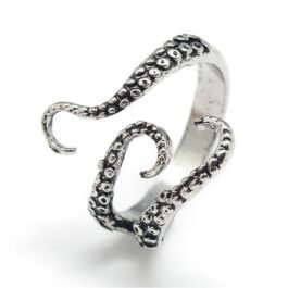 Antique Silver Squid Ring