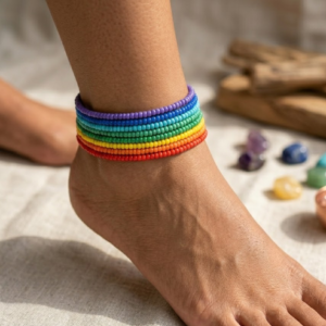 Chakra Energy Anklet Set (7pc)