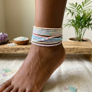 Soft Pastel Anklet Set (10pc)