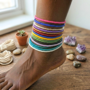 Solid Color Anklet Set (10pc)