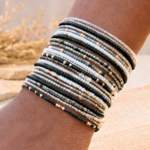 10pc Monochrome Bracelet Mix