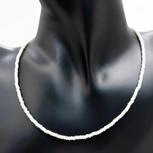 White Beaded Necklace