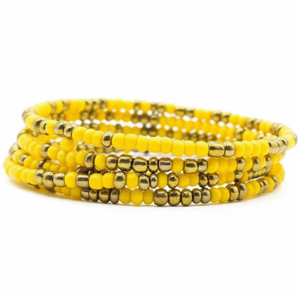 Yellow & Gold Bracelet Wrap