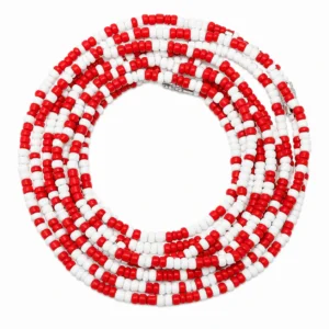 Red & White Waist Beads